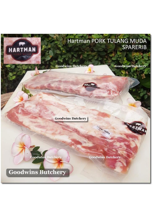Pork rib SPARERIB iga tulang muda babi Hartman Manado frozen 0.8-1.0 kg/slab (price/kg)